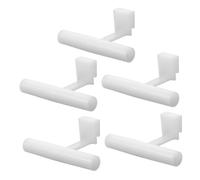 Abaodam 5pcs Acrylic Bird Feeder Perch Stand Durable Food Holder for Cage Feeding Stylish Design for Parrots Budgies Hummingbirds Suitable for Various Bird Feeding Stations