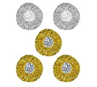 Abaodam 5pcs Aluminium Foil Insulated Hat for Salon Hair Processing Women Deep Conditioning Hat for Hair Coloring and Highlighting Cap Use at Home Spa