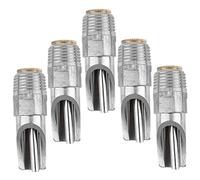 Abaodam 5pcs Automatic Pig Waterer Stainless Steel Livestock Feeder Nozzle Self-cleaning Pig Drinking Nozzle Farm Accessories for Animal Water Dispenser
