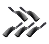 Abaodam 5pcs Barber Comb Hairdressing Comb Flat Clipper Black Abs Plastic Curved Ergonomic Design Will Not Hurt Scalp Easy to Go through Hair Professional Use at Home