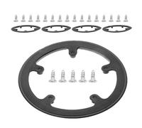 Abaodam 5pcs Bike Chainring Guard Plastic Cover for 40t Crankset with Five Hole Fit and Effective Mud Protection, Enhanced Air Circulation, for Road Biking and Long Intense Rides
