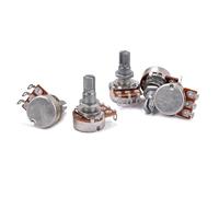 Abaodam 5pcs Bk Guitar Bass Volume Potentiometer Knob Linear Audio Pots for Replacement