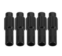Abaodam 5pcs Black 4mm Bicycle Cable Adjusters Aluminium Alloy Gear Shift
