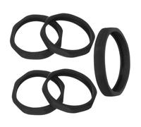 Abaodam 5Pcs Black Plastic Microphone Anti-Slip Rings Non-Slip Easy-To-Use Mic Anti-Rolling Holders for Stage Microphones Suitable for News Interviews and Family Singing