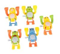 Abaodam 5pcs Clockwork Somersault Animal Toys for Boys and Girls Cute Wind-up Playthings Random Styles Safe and Polished Enhances Recognition and Fun Playtime