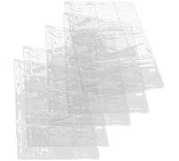 Abaodam 5pcs Coin Collection Sheets 9-hole Plastic Coin Pages Binder Inserts Sleeves and Collectors Album and Money Binder