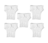 Abaodam 5pcs Cotton Swimsuit Diaper Inserts for Baby Reusable Diapers White Soft and Washable Strong Absorbency and Easy to Clean for Traveling at Home