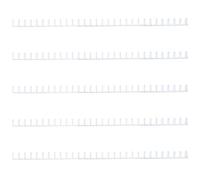 Abaodam 5pcs DIY Book Hinge Loose-Leaf Hinge for Notebook Plastic 30-Hole 10mm White Cuttable for Loose-Leaf Book and Loose-Leaf Papers
