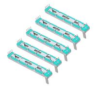 Abaodam 5pcs Dual Channel Sliding Potentiometer Module B10k Linear Slider 75mm Adjustable Size for DIY Electronics Programming and Microcontroller Projects