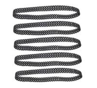 Abaodam 5pcs Durable Tank Track Replacement for Remote Control Tank and Robot DIY Model, Black Sturdy Tracks Resistant to Wear and Tear, for DIY Assembly and Enhancing Problem-solving