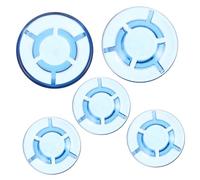 Abaodam 5pcs Effects Pedal Nail Head Pedal Cap Blue Footswitch Toppers Caps for Guitar round Volume Knob