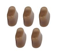 Abaodam 5pcs Flute Mute Bricks Smooth Edge Rubber Pads for Flute Repair Durable Button Covers Accessories for Beginners and Advanced Players