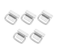 Abaodam 5pcs Folding Stainless Steel Pull Handles for Tool Box and Flight Case Movable Metal Drawer Handles Wear Resistant Hardware for Home Use