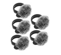 Abaodam 5pcs Furry Windscreen Microphone Cover Lapel Mic Wind Muff Noise Cancelling Dustproof Windproof for Wireless Lavalier Microphone Events Stage