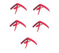 Abaodam 5pcs Guitar Clamp Capo Easy to Use Spring Loaded Design Perfect for Acoustic Electric Guitars Accessory Kit