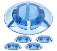 Abaodam 5pcs Guitar Effect Footswitch Toppers Dome Knob Caps Protection Caps for Guitar Pedals Footswich Pedal Foot Nail Blue