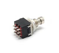 Abaodam 5pcs Guitar Effects Pedal Foot Metal Box Effects Switch True Bypass Control Led Black Switches Sockets