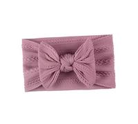 Abaodam 5PCS Headband Textured Nylon Bow Hair Accessories for Soft Breathable for Showers Birthdays and Family Photos Purple Sweet Purple Rosy Red Red Dark Eggplant