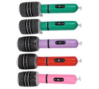 Abaodam 5Pcs Inflatable Microphone Realistic Party Favor Props for Stage Performance Cosplay and Pool Fun