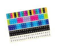 Abaodam 5pcs Kalimba Stickers Musical Piano Key Stickers for Beginners Easy to Apply and Remove Non-residue Pvc Material for Thumb Piano Learning