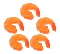 Abaodam 5pcs Lifelike Shrimp Model for Educational Simulation Animal Figurines for Pretend Play Storytelling and Natural Science Learning Prank Prop and Collection Decor