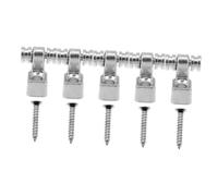 Abaodam 5pcs Metal Electric Guitar String Retainers Roller Clamp String Trees for Tuning Stability Useful Guitar Hardware Accessory