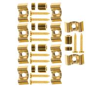 Abaodam 5pcs Metal Electric Guitar String Retainers with Mounting Screws, Vintage Style String Trees Compatible with Strat Style Electric Guitar Hardware Replacement Parts