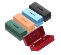 Abaodam 5pcs Mini Toolbox for Dollhouse Accessories Realistic Miniature Metal Tool Chest with Multifunctional Storage for Model Making Craft Enthusiasts and Creative Scene Decoration