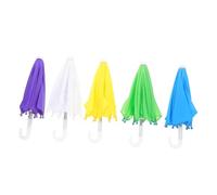 Abaodam 5pcs Miniature Umbrellas for Doll House Parasol Umbrella for Rain Travel for Children's Decor