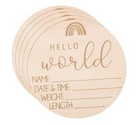 Abaodam 5pcs Newborn Gifts Shower Pregnancy Announcement Frame Hospital Name Sign for Nursery