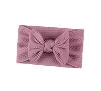 Abaodam 5Pcs Nylon Headbands with Bow Design Textured Hair Accessories for Birthdays Showers and Family Photos Purple Purple Rosy Red Red Dark Eggplant