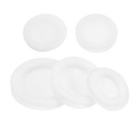Abaodam 5pcs Piggy Bank Covers Saving Box Bottom Plugs PVC Round Classic Stylish Easy to Insert and Remove Versatile Fit for Money Box