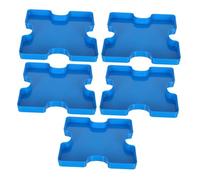 Abaodam 5pcs Puzzle Sorting Trays with Lids Reusable Organizer Boards for Efficient Puzzle Piece Sorting and Storage Compact Stackable Design for Household Use and Crafting