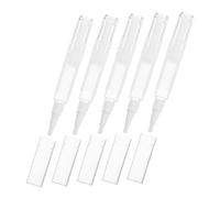 Abaodam 5pcs Refillable Nail Oil Cuticle Pen with Plastic Tube and Brush, Easy Application for Professional Salon Use and At-home Manicures, Mini Nail Nutrition Pen Set