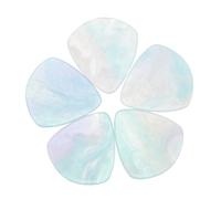 Abaodam 5pcs Resin Guitar Picks Heart-shaped Thin Plectrums for Electric Acoustic Guitars Banjo Bass Accessories
