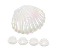 Abaodam 5pcs Sea Shells Candy Boxes Small Candy Dish Storage Shell Shape Pp Material Table Decoration for Birthday Celebration