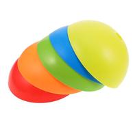 Abaodam 5pcs Semi-spherical Soccer Training Cones Field Marker Discs Made of Sturdy Pe for Improving Speed and Coordination on Soccer Fields and Training Grounds