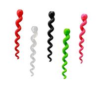 Abaodam 5pcs Silicone Bike Brake Cable Covers Durable Protective Sleeves for Mountain Road Folding Bicycle Brake Line Cord Guard Red Green Pink Black Transparent