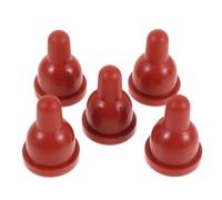 Abaodam 5pcs Small Animal Feeding Nipples for Lamb Milk Feeder, Leakproof Soft Rubber Goat Bottle Nipples Replacement for Kitten Weaning and Goat Nursing