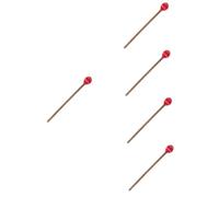 Abaodam 5pcs Sound Bowl Accessories Bowl Mallet Meditation Sound Bowl Stick Wooden Stick Wooden Bowl Striker Singing Bowl Rod Yoga Bowl Rod Tibet Prayer Bowl Knocking Rod Wool Yarn