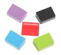 Abaodam 5pcs Sound Console Fader Slider Caps 4mm Inner Hole Flat Push Knobs for Mixing Controller Dj Console Black, Red, Purple, Blue and Green White
