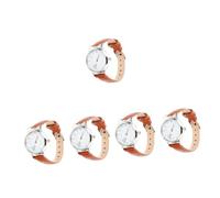 Abaodam 5pcs Stylish Women Casual Wrist Watch Band Elegant Watch Featuring Cat Design for Daily Wear and