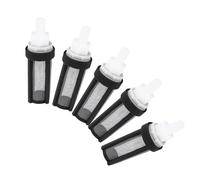 Abaodam 5pcs Submersible Pump Strainer Filters for Water Inlet with Black Stainless Steel Mesh and Plastic Frame, 9mm Silicone Tube Compatible, High Rust Resistance and Easy