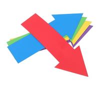 Abaodam 5pcs Training Spot Markers Tpe Flat Right Angle Arrow Discs Portable Movement Guides for Court, Floor, Agility Training, Players and Coaches