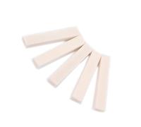 Abaodam 5pcs Vintage Artificial Beef Bone Material Guitar Saddle Polished for Acoustic Guitar Bone Saddle