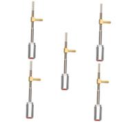 Abaodam 5pcs Violin Cello Bow Frog Screw Accessory Metal Bow Frog Supply for Violin Instrument Parts Practice Replacement