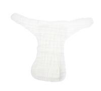 Abaodam 5Pcs Washable Cotton Newborn Cloth Diapers, Reusable Nappies for Baby Pants 0-3 Months, Leak-Resistant for Nighttime Use