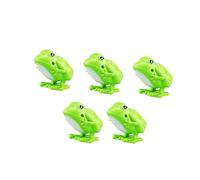 Abaodam 5Pcs Wind Up Jumping Frogs Educational for Bouncing Plastic Frog for Fun and Interactive Learning Playtime