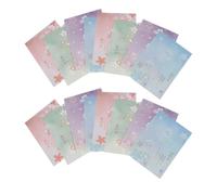 Abaodam 5set Japanese Style Blossoms Pattern Writing Paper Stationery Thick Smooth Texture Letter Paper for Traditional Note Writing and Printing