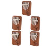 Abaodam 5sets Compact Fingertip Piano Mini Thumb Piano Portable Kalimba Small Music Instrument for Boys and Girls and Beginners